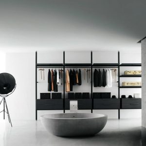 Struttura libreria scaffale di Boffi, modello Brompton