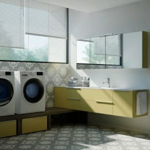 Collezione di mobili per lavanderia Ideagroup, modello Spazio Time